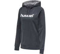 hummel Cotton Logo Hoody Damen blau, S Damen