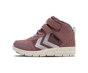 Hummel Crosslite hummelTEX Mid-Top Winter Sneaker wasserabweisend gefüttert Kinder 1009 - black iris 34 für Kinder, rosa, Größe 35 EU