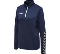 hummel Damen Authentic Half Zip Sweatshirt Damen, Marine, XL