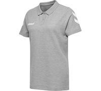 hummel Damen Hemd HMLGO Cotton Polo, Grau Melange, XS, 203522-2006