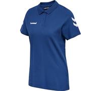 hummel Damen Hemd HMLGO Cotton Polo, True Blau, S, 203522-7045