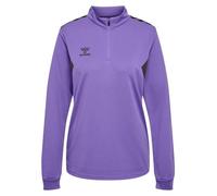 hummel Damen Hmlauthentic Half Zip Woman Sweatshirt, Dahlia Purple/Asphalt, XS EU
