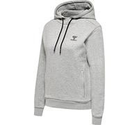 hummel Damen Hmloffgrid Wo Hoodie Hooded Sweatshirt, Grey Melange/Forged Iron, XS EU