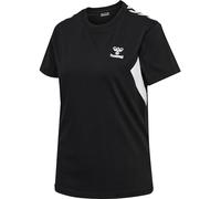 hummel Damen Hmlstaltic Cotton T-shirt S/S Woman T Shirt, Schwarz, S EU