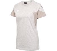 Hummel Damen Hmltravel S/S Woman T-Shirt, Light Grey Melange, XS EU