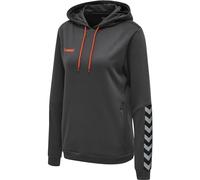 hummel Damen Hoodie Hmlauthentic Poly Hoodie Woman, Asphalt, M, 204932-1525-M
