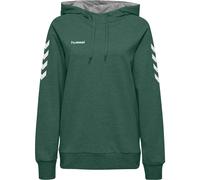 Hummel Damen Kapuzenpullover Go Cotton Hoodie Woman 203510-6140 S Evergreen