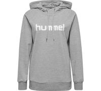 hummel GO Baumwoll Logo Hoodie Damen grey melange S