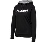hummel Damen Kapuzenpullover HMLGO COTTON LOGO HOODIE, Schwarz, S, 203517-2001