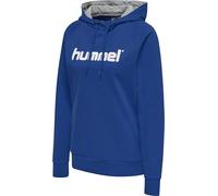 hummel Damen Kapuzenpullover HMLGO COTTON LOGO HOODIE, True Blau, XS, 203517-7045