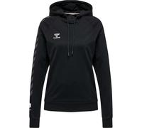 hummel Damen Hmlmove Grid Cotton Hoodie Woman Hooded Sweatshirt, Schwarz, S EU