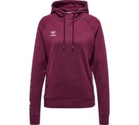 hummel Damen Hmlmove Grid Cotton Hoodie Woman Hooded Sweatshirt, Grape Wine, XS EU