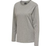 hummel hmlRED Basic Langarmshirt Damen grey melange S