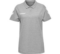 Hummel Damen Poloshirt Go Cotton Polo Woman 203522-2006 S Grey Melange
