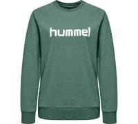 hummel Damen Pullover Go Cotton Logo Sweatshirt Woman 203519 Evergreen XS