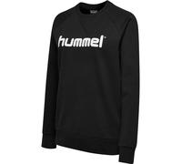 hummel Damen Pullover Go Cotton Logo Sweatshirt Woman 203519 Black S