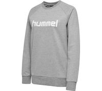 hummel Damen Pullover Go Cotton Logo Sweatshirt Woman 203519 Grey Melange XS