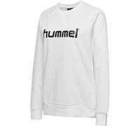 hummel Damen Pullover Go Cotton Logo Sweatshirt Woman 203519 White XS
