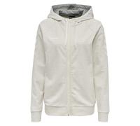 Hummel Damen Sweatjacke Go Cotton Zip Hoodie Woman 204232-9158 S Egret Melange