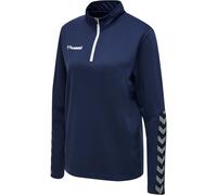 hummel Damen Sweatshirt Hmlauthentic Half Zip Sweatshirt Woman, Marine, XS, 204929-7026-XS