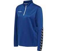hummel Damen Sweatshirt Hmlauthentic Half Zip Sweatshirt Woman, True Blue, M, 204929-7045-M