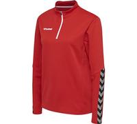 hummel Damen Sweatshirt Hmlauthentic Half Zip Sweatshirt Woman, True Red, L, 204929-3062-L