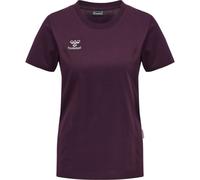 hummel MOVE Grid T-Shirt Damen 3506 - grape wine XS
