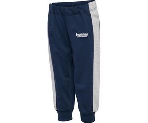 hummel Freizeit-Jogginghose hmlMINI Loose ADJ Waist Pant (Bio-Baumwolle) lang dunkelblau/grau Kleinkinder, Größe 74