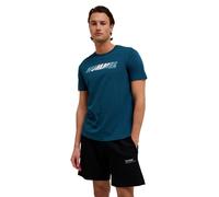 hummel Freizeit-Tshirt hmlGRAPHIC Bold Logo Tee (Baumwolle) blau Herren, Größe XL
