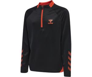 hummel GG12 Action 1/2-Zip Sweatshirt Kinder black/cherry tomato 116