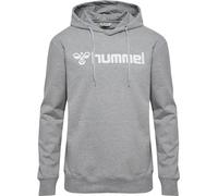 hummel Unisex Hmlgo 2.0 Logo Hoodie Sweatshirt, Grey Melange, XXL EU