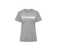 Hummel T‑Shirt Hmlgo 2.0 Logo S/S Baumwolle Damen Grau Melange Größe M