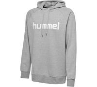 hummel GO Baumwoll Logo Hoodie Kinder grey melange 176