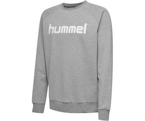 hummel GO Baumwoll Logo Sweatshirt Kinder grey melange 128