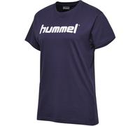 "hummel Go Cotton Logo T-Shirt Woman S/S Shirt blau"