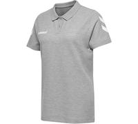 hummel Damen Hemd HMLGO Cotton Polo, Grau Melange, XS, 203522-2006