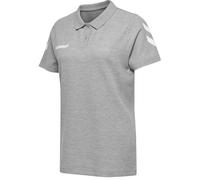 hummel GO Baumwoll Poloshirt Damen grey melange L