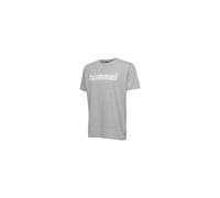 Hummel Herren Hmlgo Cotton Logo T shirts, Grey Melange, S EU