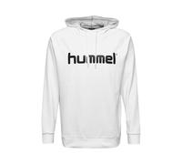 hummel Kinder Kapuzenpullover HMLGO Kids Cotton Logo Hoodie, Weiß, 128, 203512-9001