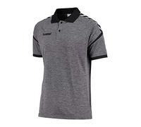Hummel Herren Auth. Charge Functional Polo Poloshirt, Dark Grey Melange, M