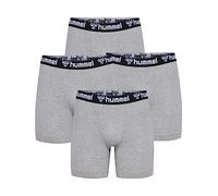hummel Herren Boxershorts hmlBOXERS 4er Pack Grau Melange 3XL