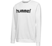 hummel Herren go Cotton Logo Sweatshirt, White, S EU