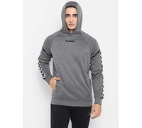 Hummel Herren Auth Charge Poly Hoodie, grau (Dark Grey Melange), M