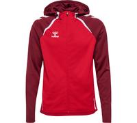 hummel Hmllead 2.0 Zip Hoodie Herren - true red/maroon - XL