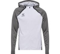 HUMMEL Herren Kapuzensweat hmlLEAD 2.0 ZIP HOODIE (223759) XXL WHITE/STEEL GRAY
