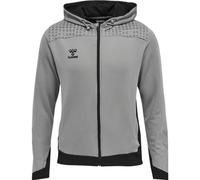 HUMMEL Herren Kapuzensweat LEAD ZIP POLY HOODIE (207411) S GREY MELANGE
