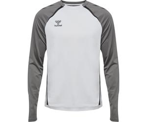 Hummel Herren Langarm Top LEAD 2.0 CREW SWEAT 223748-9396 M White/Steel Gray