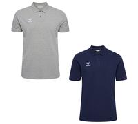 Hummel Herren Poloshirt hmlGO 2.0 Polo 2er Pack 224831-2006-7026 S Grey Melange/Marine