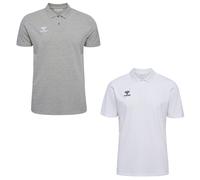 Hummel Herren Poloshirt hmlGO 2.0 Polo 2er Pack 224831-2006-9001 S Grey Melange/White