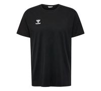 Hummel T-Shirt hmlGO 2.0 Herren Kurzarm – 100% Bio-Baumwolle, Rundhalsausschnitt – Schwarz S